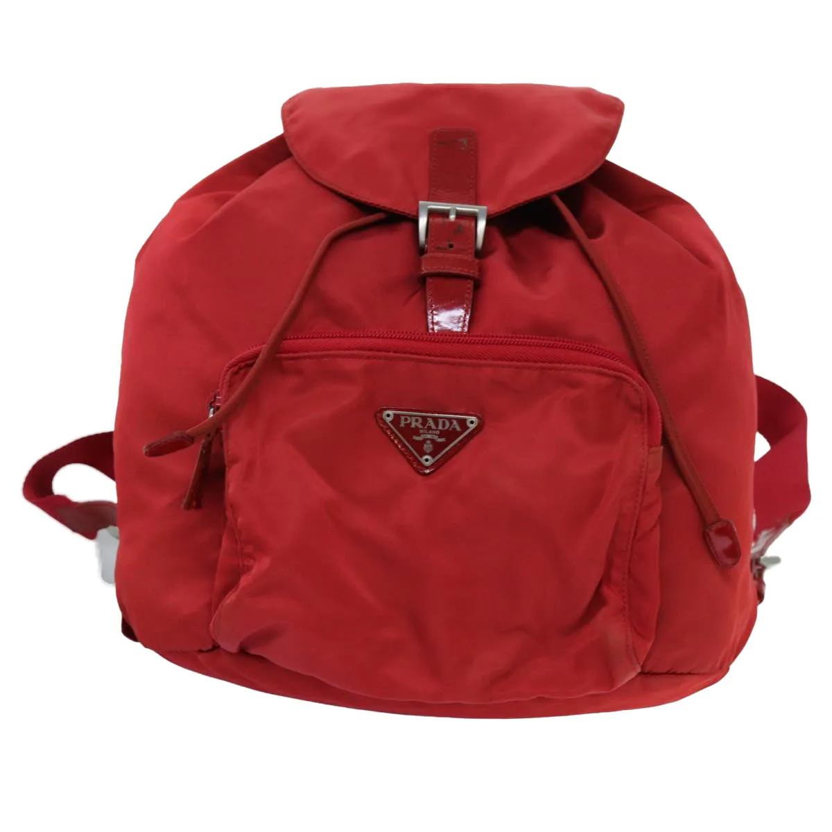 Trendy Inspired Prada Backpack Nylon Red Auth 71860