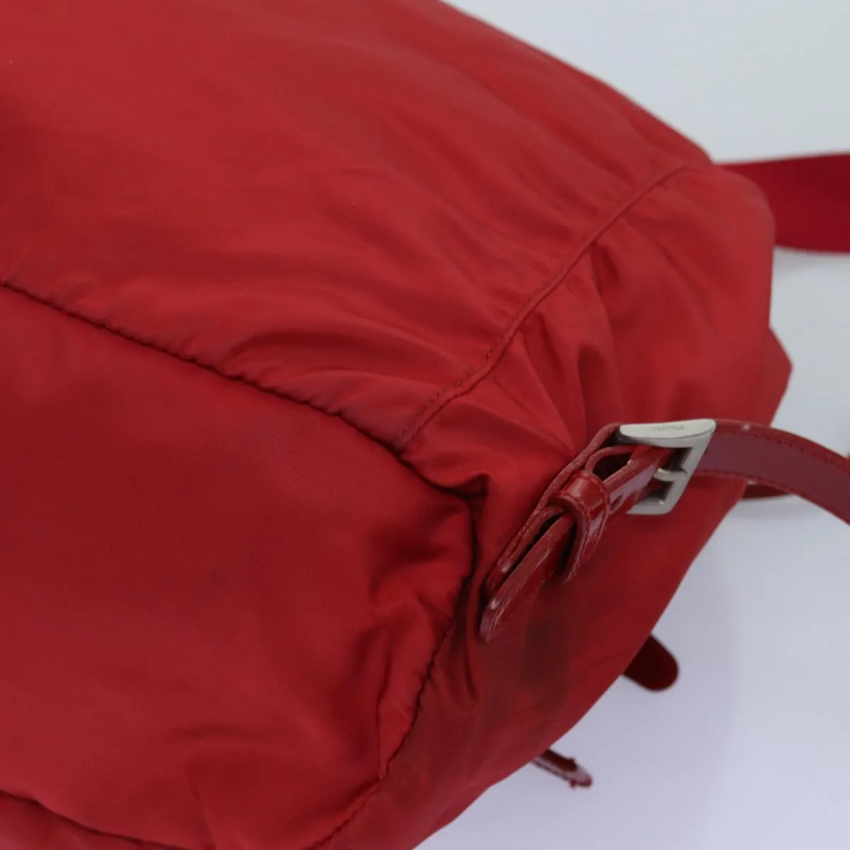 Trendy Inspired Prada Backpack Nylon Red Auth 71860