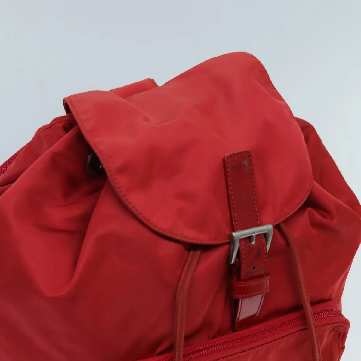 Trendy Inspired Prada Backpack Nylon Red Auth 71860