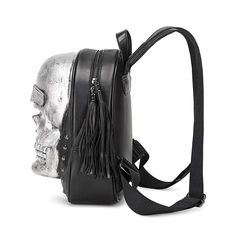 Unisexs 3D Skull Backpack ,Leisure  Backpack ,Halloween Skull Backpack Small