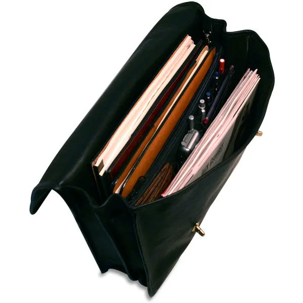 University Professional Leather Briefcase #2456