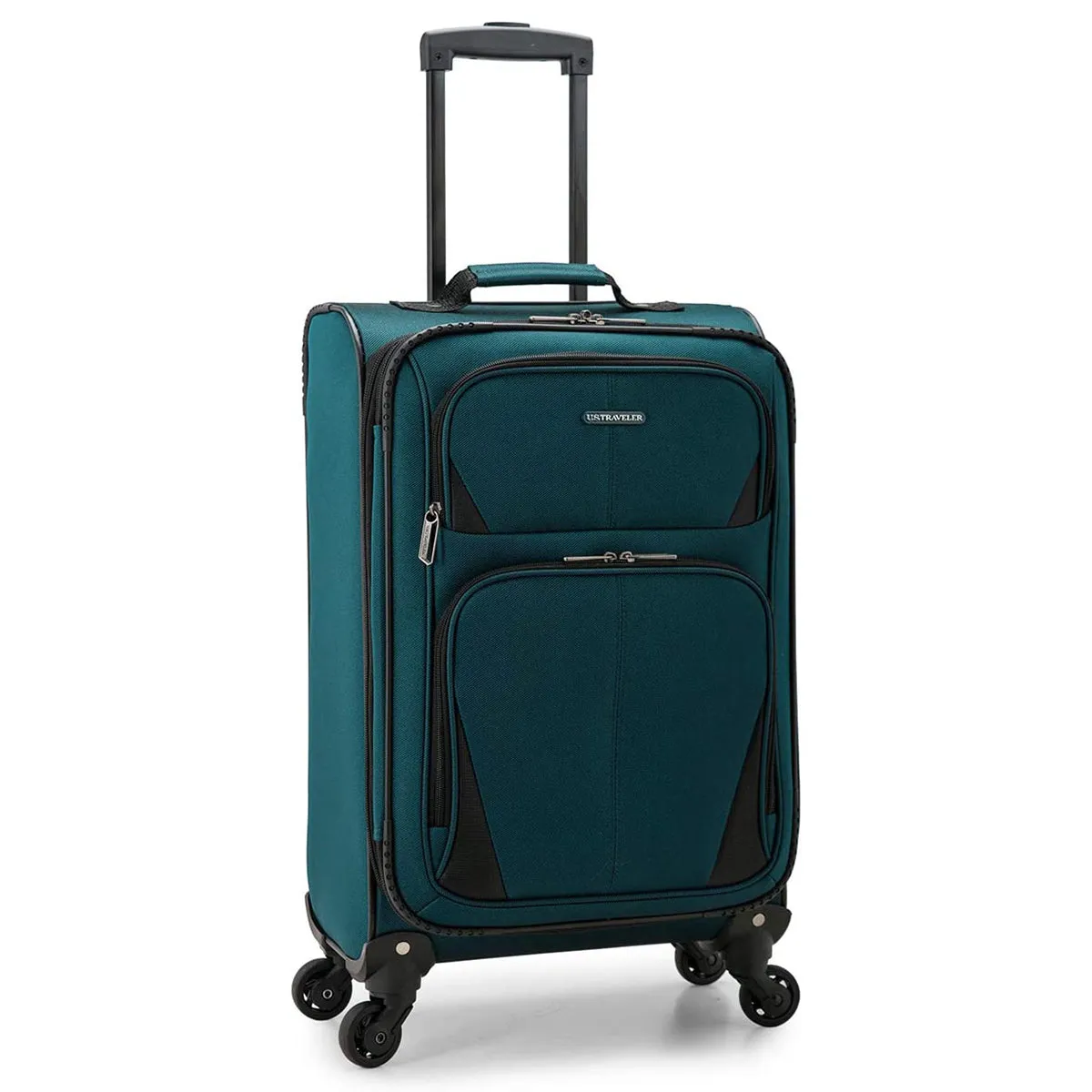 U.S. Traveler Aviron Bay Expandable Softside Luggage with Spinner Wheels, Carry-on