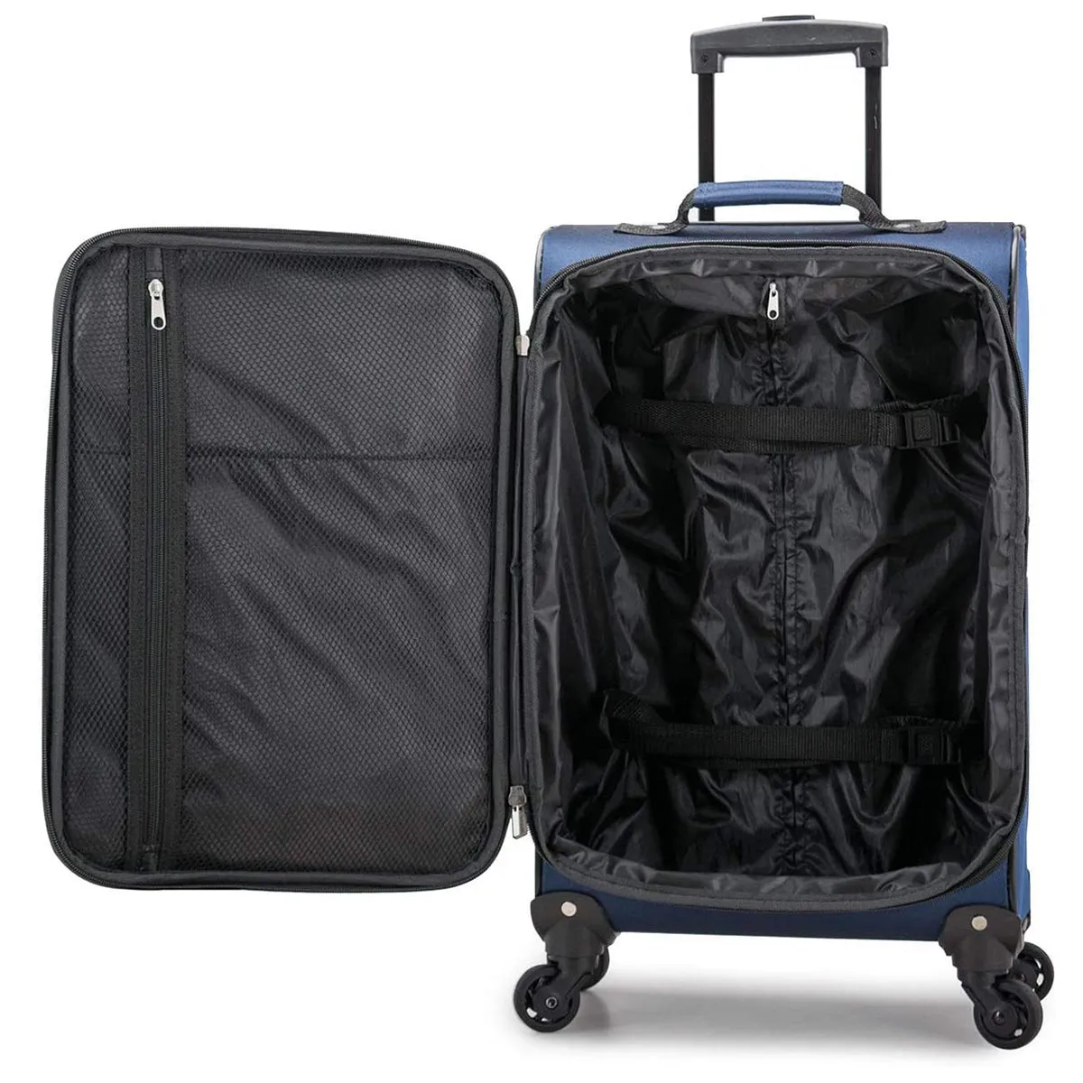 U.S. Traveler Aviron Bay Expandable Softside Luggage with Spinner Wheels, Carry-on