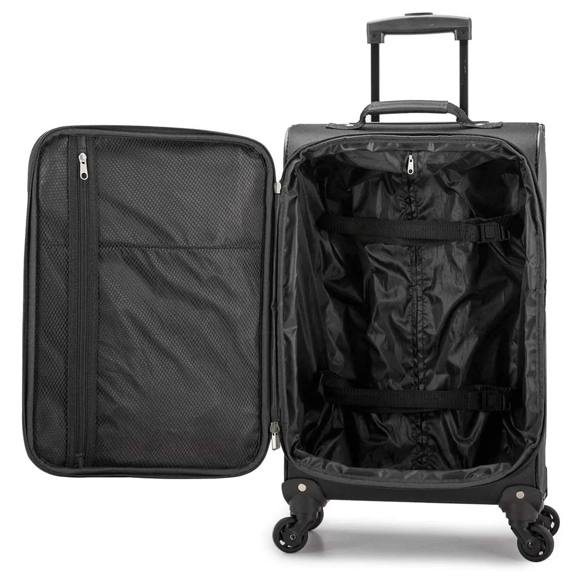 U.S. Traveler Aviron Bay Expandable Softside Luggage with Spinner Wheels, Carry-on