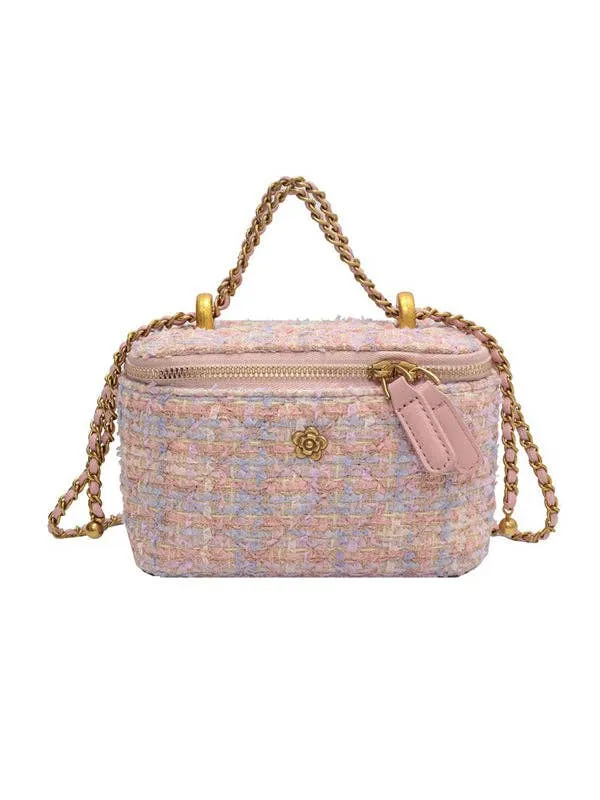 UZ Wholesale Pink Boucle' Crossbody Handbag