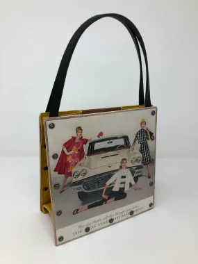 Vintage Graphics Handbag - Ford Thunderbird and Tiffany & Co. Ads from Vogue 1959