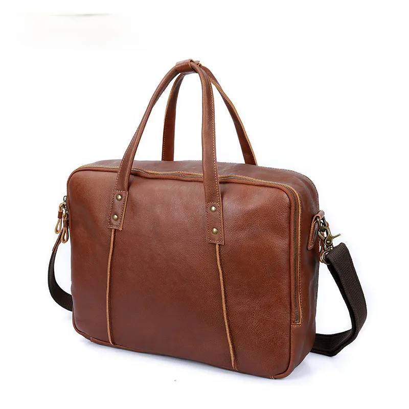 Vintage Leather Portable Briefcase B-8248