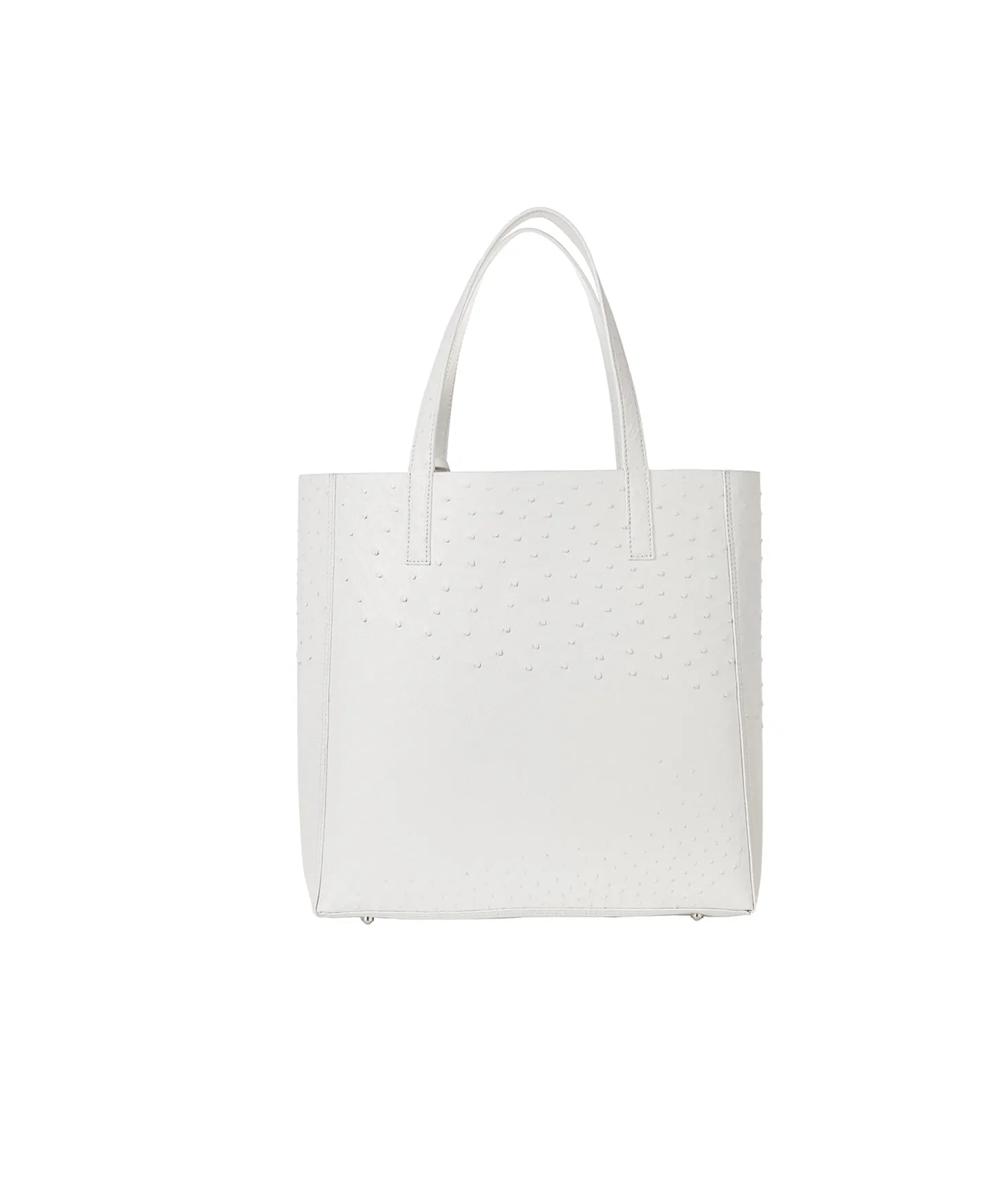 White Ostrich | Classic 'Ntombi' Tote